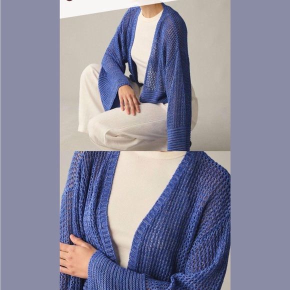 By Anthropologie Juillet Cropped Cardigan Sweater - Picture 2 of 7